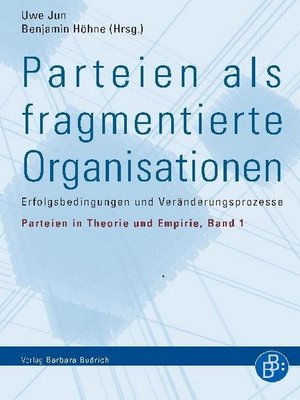 cover image of Parteien als fragmentierte Organisationen